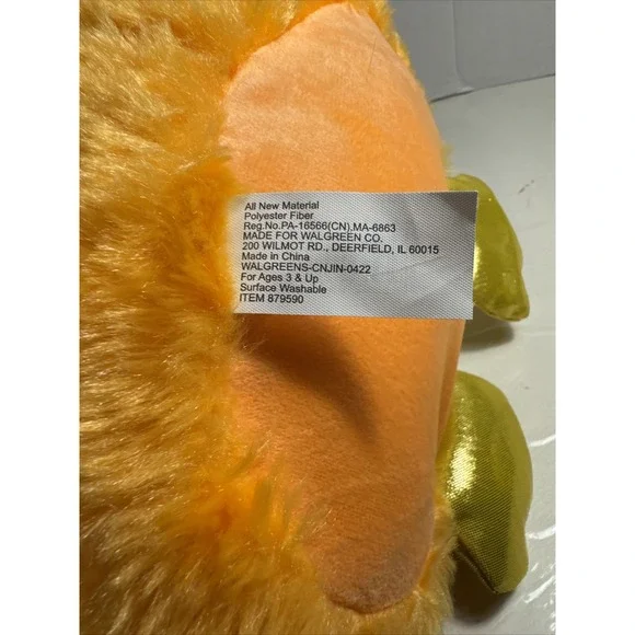 Hug Me Light Up Stuffed Animal Plush Soft Orange Owl 14" Tall Ages 3+ Clean VG - Picture 6 of 7